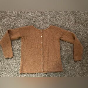 Sezane Gaspard Mohair Sweater, Camel, Size S